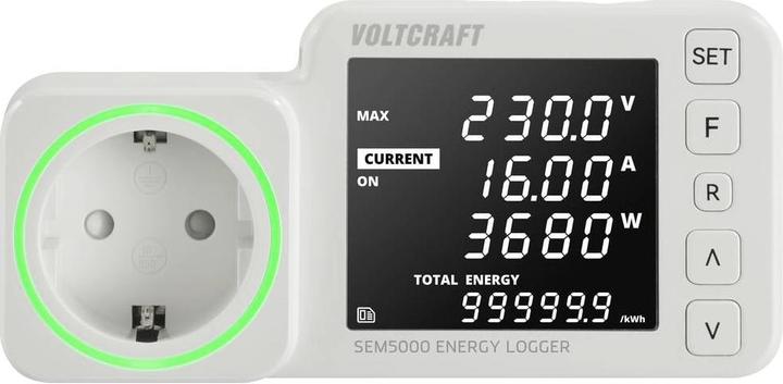 Immagine prodotto Voltcraft SEM5000 Contatore dei costi energetici Previsione dei costi Funzione di allarme Tariffa elettrica