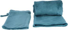 Produktbild Atmosphera Plaid Reihe 150X200Cm Petrol Poly. 100% Recyceln (150 x 200 cm)
