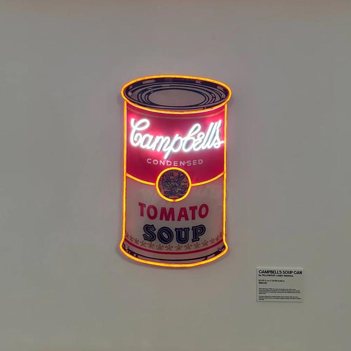 Actual product image YellowPop Andy Warhol Campbell's
