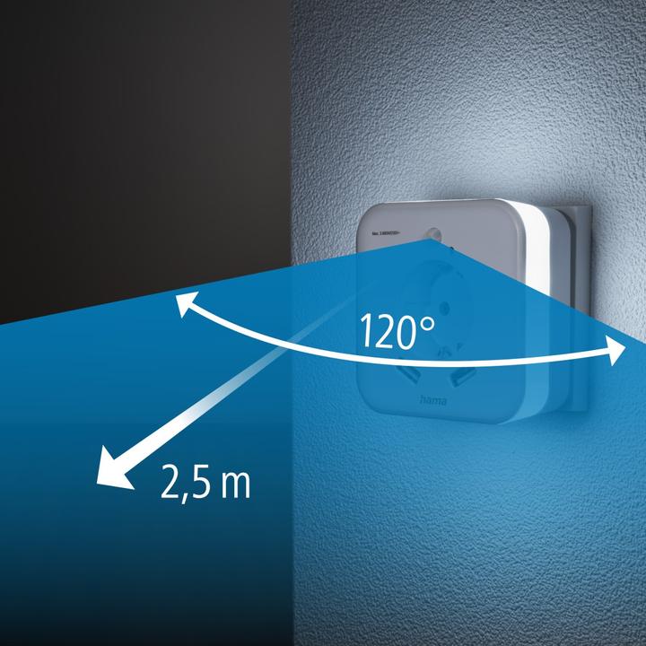 Immagine prodotto Hama 00223498 Luce notturna a LED con rilevatore di movimento LED bianco luce diurna
