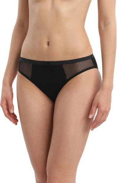 Produktbild DIM Slip Lace Medium schwarz mit Meshdetail (S)