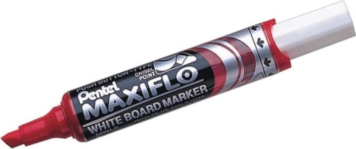 Produktbild Pentel MAXIFLO - Whiteboardmarker kantige Spitze (Rot, 3 mm, 1 x)