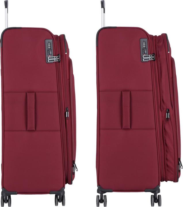 Produktbild D&N Travel Line 9504 4 Rollen Trolley L 76 cm mit Dehnfalte (102 l, L (90 - 115l))