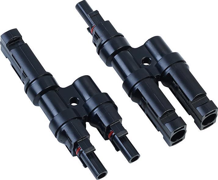 Actual product image Revolt Set of 2 Y-plug adapters for solar cables with sockets, IP67 (Solar cable)