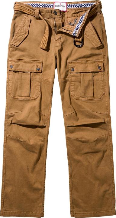 Actual product image Joe Browns Classic Cargo Trousers with Woven Belt (W48/L30)