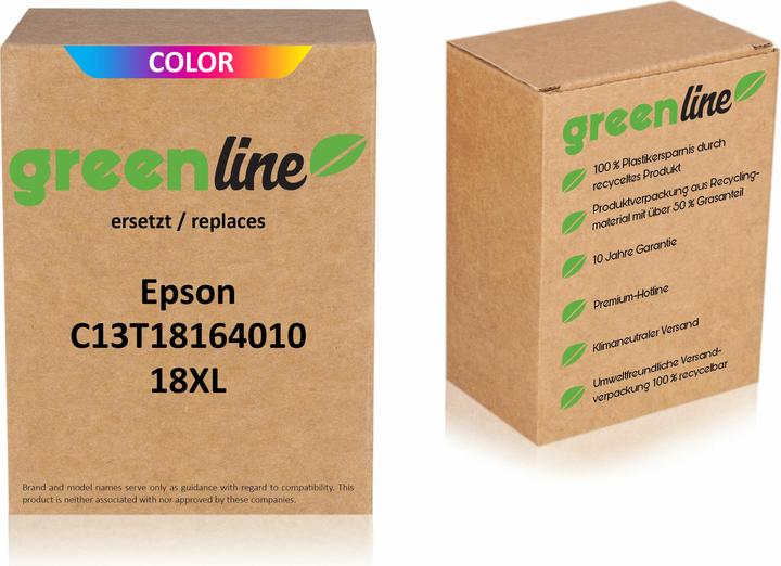 Image du produit Inkadoo Druckerpatronen greenline ersetzt Epson C 13 T 18164010 / 18XL Tintenpatrone