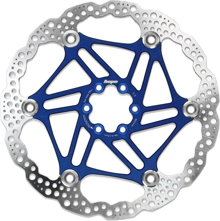 Actual product image Hope Floating Disc Brake Disc - blue (203 mm)