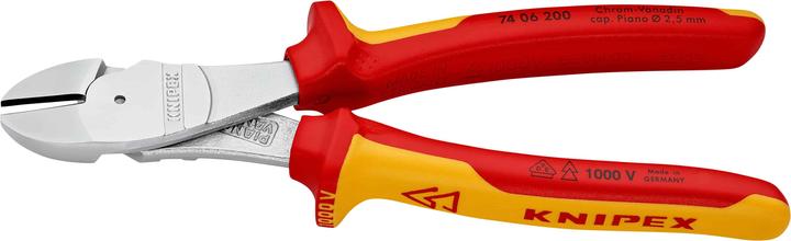 Knipex Pince coupante de côté à forte démultiplication (200 mm)