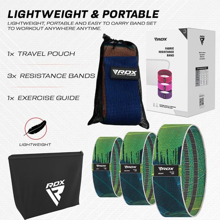 Produktbild Rdx CL Widerstands Training Bänder für Fitness (0.86 m, Leicht, Mittel, Stark)
