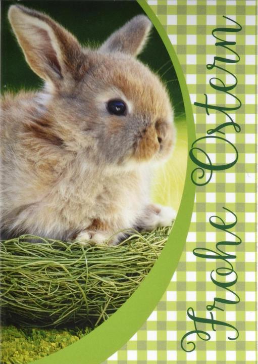 Actual product image ABC Greeting card mini Happy Easter (1 pcs.)
