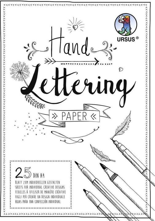 Produktbild Ursus Handlettering (A4, Blanko)