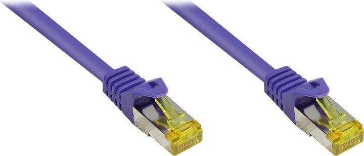 Image du produit Good Connections Câble patch RJ45 avec câble brut Cat.7 et protection de nez de verrouillage (RNS®), S/FTP, PiMF (S/FTP, CAT7, 3 m)
