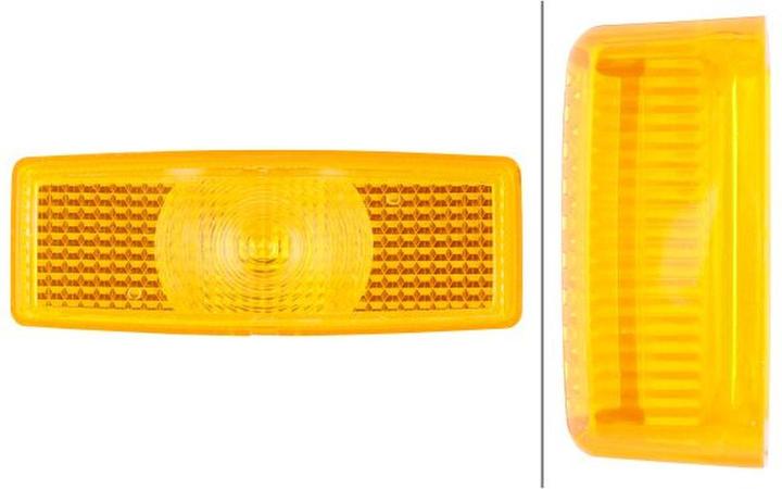 Actual product image Hella lens for Daf Scania Tatra Demag Evobus Nooteboom Terex Broshuis