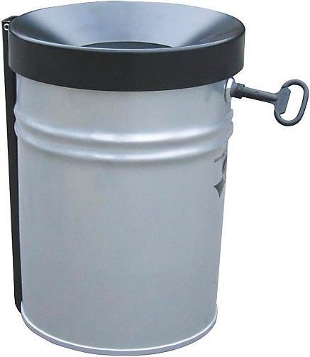 Actual product image kaiserkraft Wall waste garbage can, lockable (16 l)