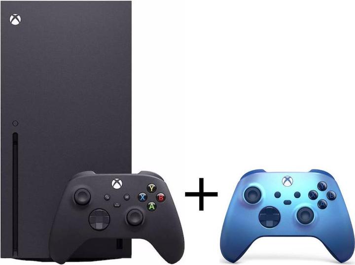 Microsoft Xbox Series X + manette sans fil Aqua Shift