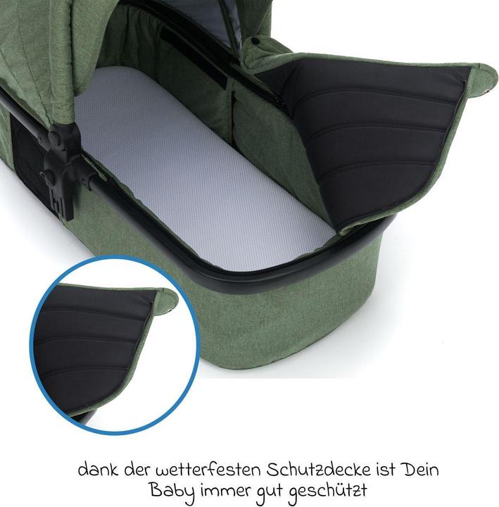 Produktbild Fillikid Kinderwagen 3 in 1 3-1 Kombi-Kinderwagen-Set Fill Jaguar mit