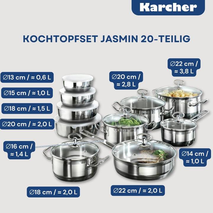 Produktbild Karcher Jasmin (16 cm, Dampfkochtopf, Edelstahl)