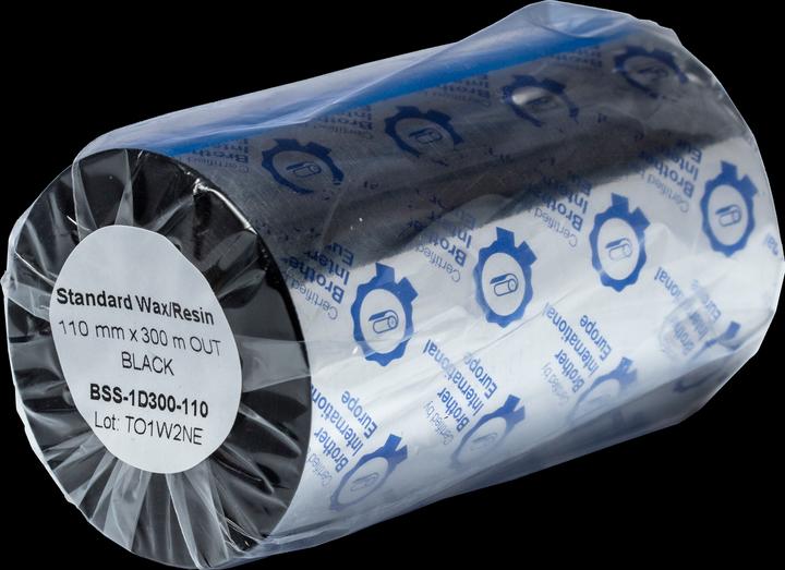 Actual product image Brother P-touch Standard Wax/Resin rolls