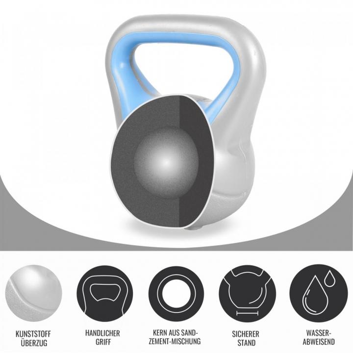 Immagine prodotto Gorilla Sports Kettlebell alla moda (1 x 12 kg, 1 x 16 kg, 1 x 6 kg, 1 x 14 kg, 1 x 10 kg, 1 x 18 kg, 1 x 8 kg, 1 x 20 kg, 1 x 3 kg, 1 x 4 kg)