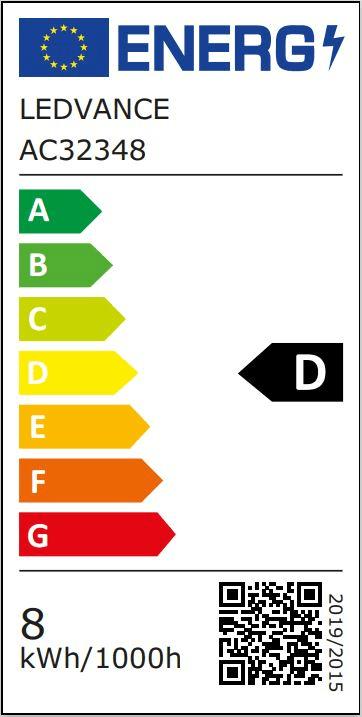 Energy Label Osram Star Classic A75 (E27, 7.50 W, 1055 lm, 2 x, D)