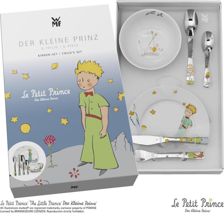 Produktbild WMF Kindergeschirr Kinderbesteck 6tlg Der Kleine Prinz Edelstahl poliert spülmaschinengeeignet