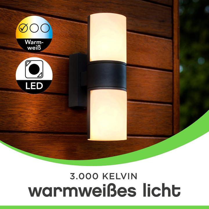 Actual product image Lutec LED wall lamp CYRA (1000 lm, IP54)