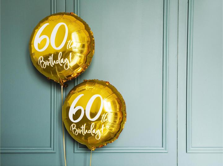 Actual product image Partydeco Balloon 60 years - 45cm (1 x)