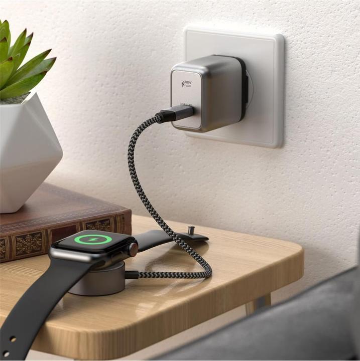 Actual product image Satechi USB-C Apple Watch fast charging cable