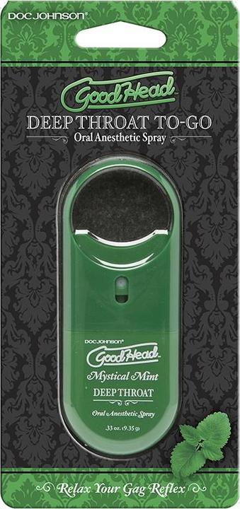 Image du produit Doc Johnson GoodHead™ To-Go - Spray pour la gorge profonde - Mystical Mint (9 ml)