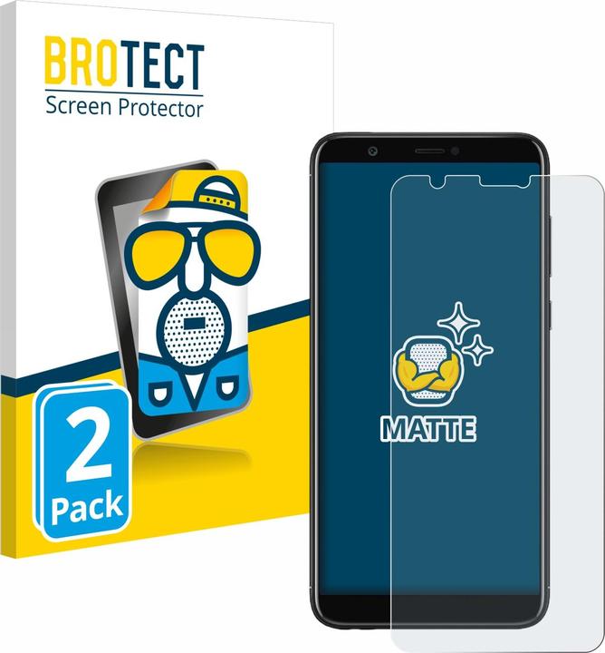 Produktbild BROTECT Entspiegelungs-Schutzfolie Displayschutz Matt (2 Stück, Huawei P Smart (2018))
