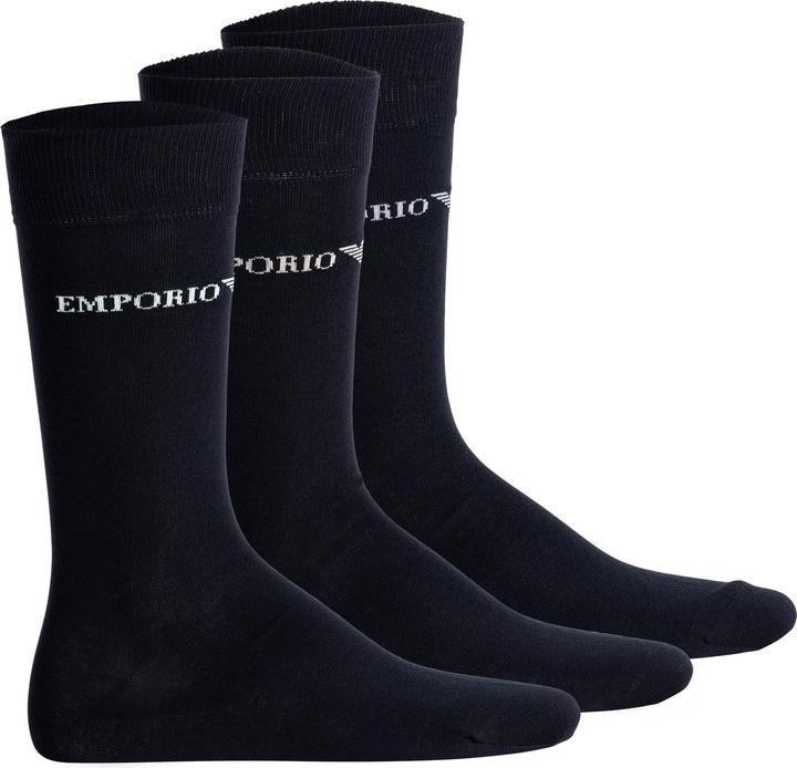 Emporio Armani Men'S Knit Short Soc Casual Cotton (3er Pack, 40 - 45)