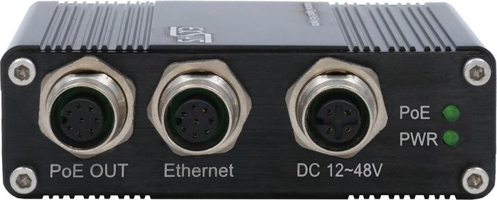 Immagine prodotto Exsys Iniettore industriale PoE+ Gigabit EN50155 (802.3af (PoE), 802,3at (PoE+), 30 W)