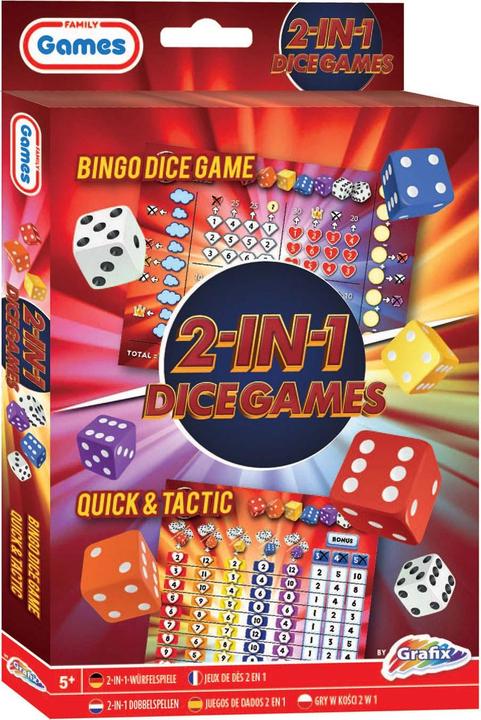 Actual product image Grafix Dice Games 2in1 (Bingo Dice & Quick and Tactic) (Multilingual)