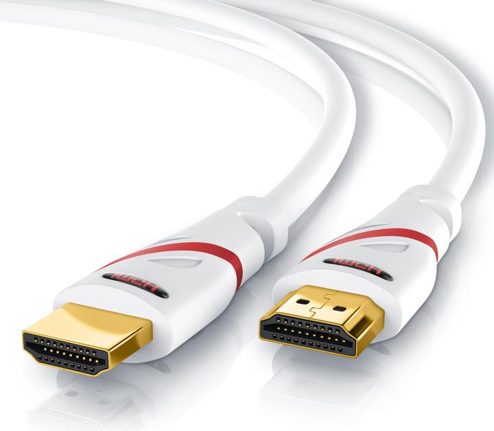 Produktbild CSL HDMI Kabel 2.0b - 4k Ultra HD 2160p - 3D Ready - High Speed - 3 fach geschirmt - HDMI 2.0b 2.0a 2.0 (7.50 m, HDMI)