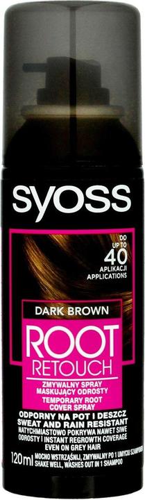 Syoss Root Retoucher spray hair dye Dark Brown 120 ml (Dark Brown)