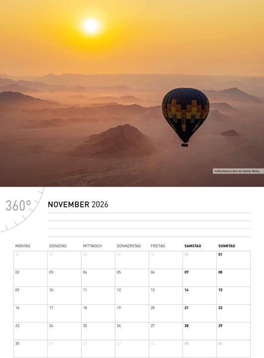 Actual product image NamibiaBrochure calendar2026 (German)