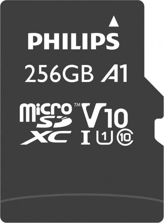 Actual product image Philips MicroSDXC Card (256 GB, microSDXC, U1, UHS-I)