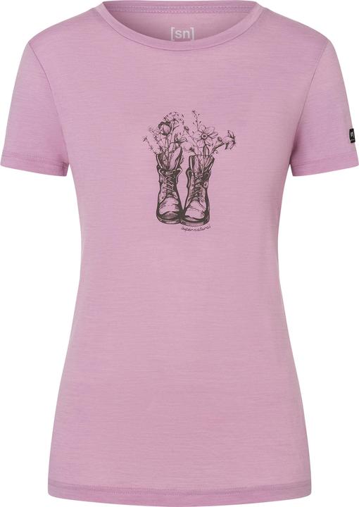Super Natural Women's Flower Boots Tee (M)