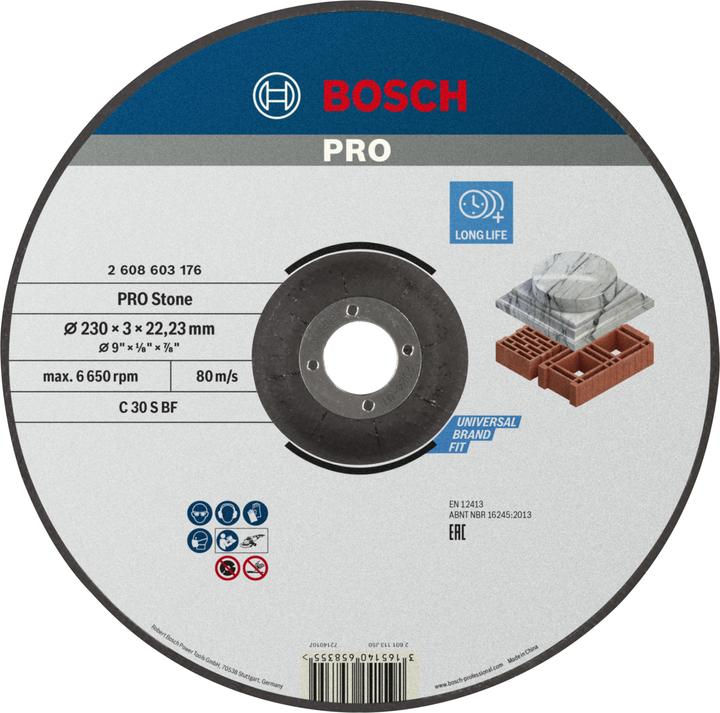 Produktbild Bosch Professional Zubehör PRO Stone Trennscheibe, 230 x 3 x 22,23 mm