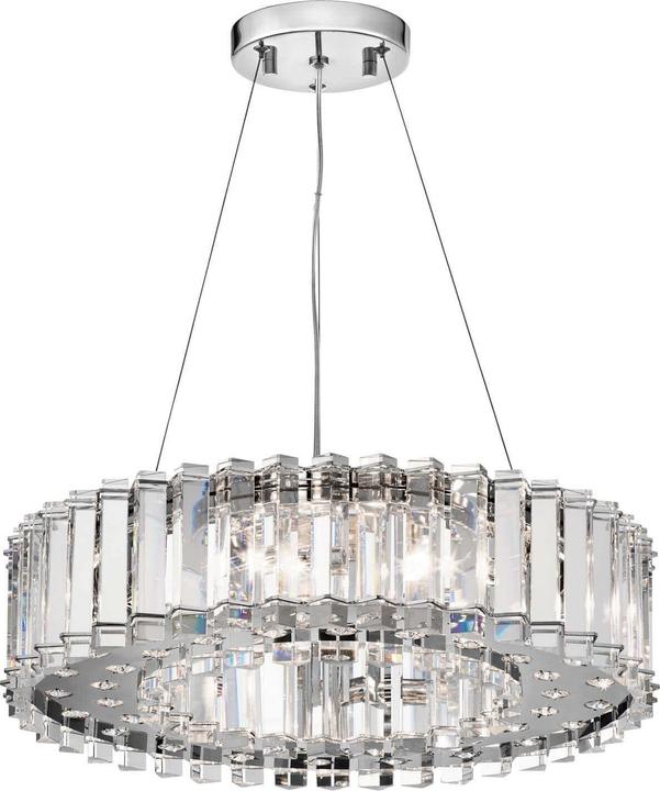 Produktbild Elstead Lighting Crystal Skye LED Kronleuchter G9 8-fach 14cm Chrom IP44 (53 cm)