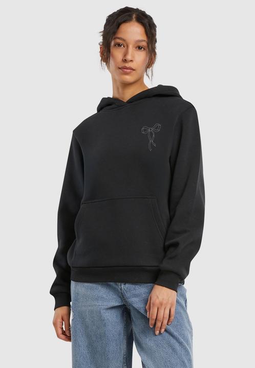 Actual product image Miss Tee Bow Oneliner Ladies Fluffy Hoody - 179949 (XS)