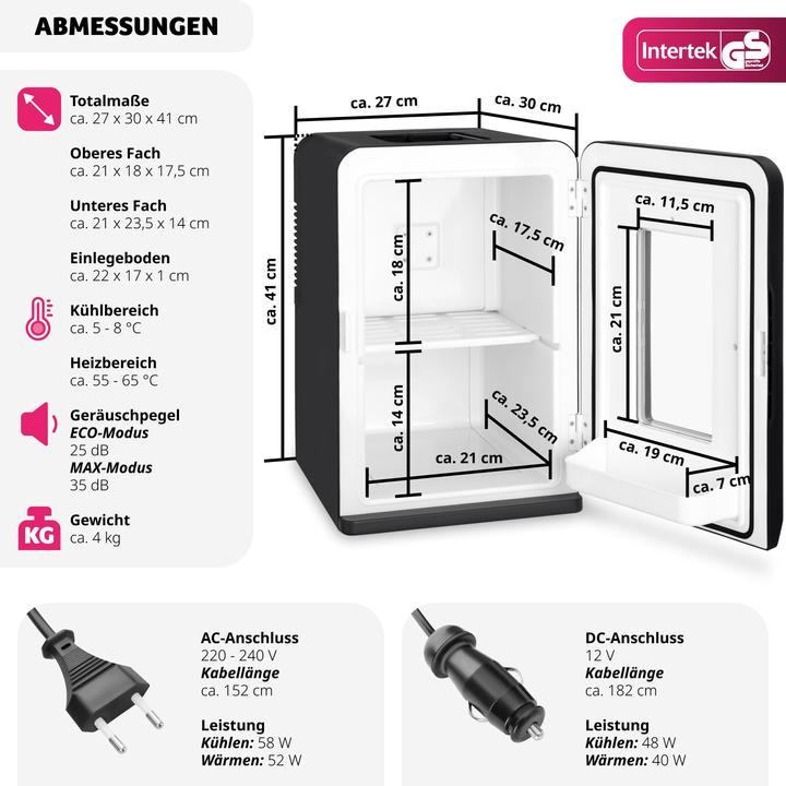 Produktbild tectake Tragbarer Mini-Kühlschrank (14 l)