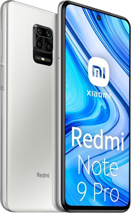 Image du produit Xiaomi Redmi Note 9 Pro (64 Go, Blanc Glacier, 6.67", Double SIM + SD, 64 Mpx, 4G)