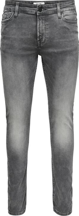 Only & Sons ONSLoom Slim Zip Sweat Grey Slim Fit Jeans