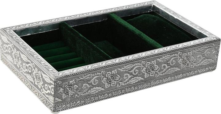 Produktbild Esprit Box-Schmuckkästchen Home grün Silberfarben Holz Aluminium 25 x 15 x 5 cm