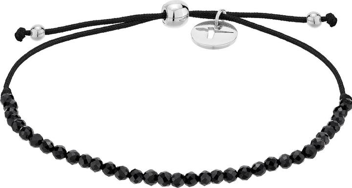 Tamaris ack string bracelet with onyxes TJ-0125-B-17 (L) (21 cm, Edelstahl)