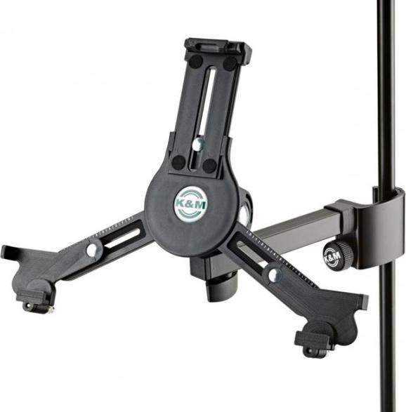 Actual product image K&M 19791 Tablet PC Holder with Microphone Stand