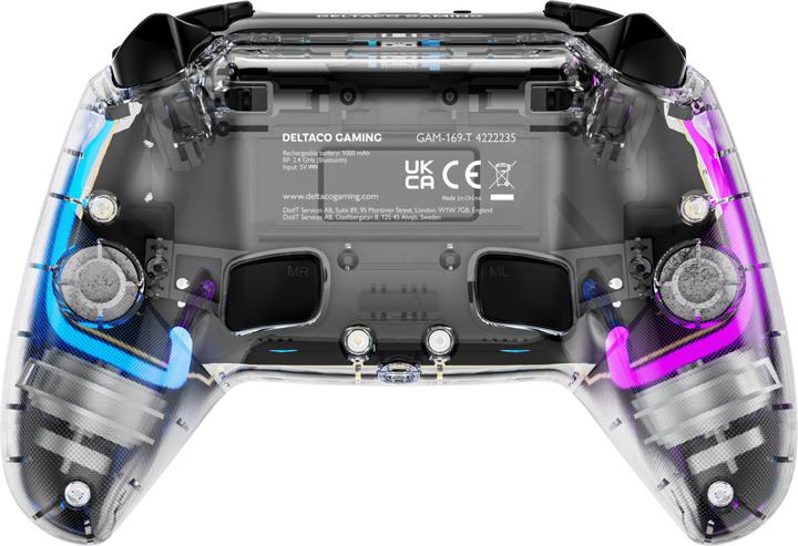 Immagine prodotto Deltaco Gaming Controller wireless per PS4 (Switch OLED, Switch, PC, Android, iOS, PS4, PS4 Pro)