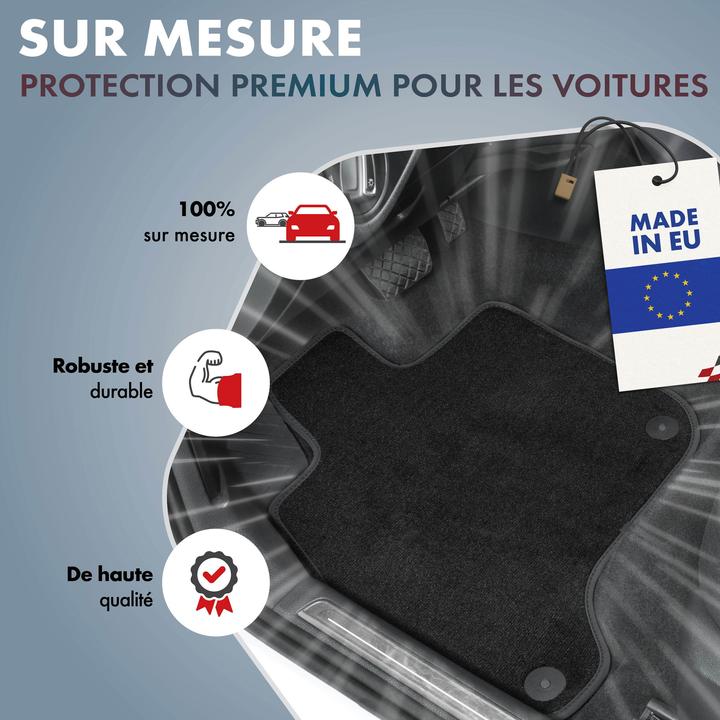 Produktbild Walser Premium Fussmatten für BMW 3er Limousine BJ 2005 - 01/2012, 3er Touring BJ 2005 - 08/2012 (2 Vordermatten + 2 Rückmatten)