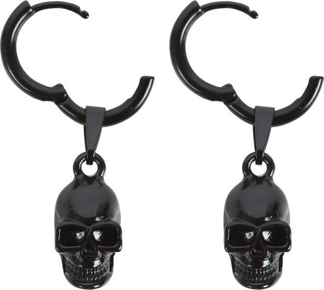 Actual product image Something Different Stainless Steel Skull Earrings (Nickel-free)